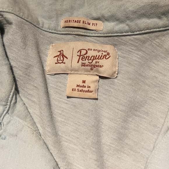 🐧 Original Penguin Heritage Slim Fit Polo - M - Picture 2 of 3